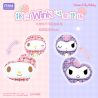 Gekkosha 803308 Xếp hình lắp ráp ghép mô hình Hình dáng cụm hoa Sanrio: Đêm đầy sao hoa hồng, Kurome