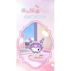 Gekkosha 803309 Xếp hình lắp ráp ghép mô hình Hình dáng chùm hoa Sanrio: Giai điệu ngôn ngữ sao hồng