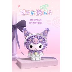 Gekkosha 803309 Xếp hình lắp ráp ghép mô hình Hình dáng chùm hoa Sanrio: Giai điệu ngôn ngữ sao hồng