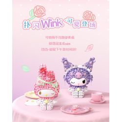 Gekkosha 803309 Xếp hình lắp ráp ghép mô hình Hình dáng chùm hoa Sanrio: Giai điệu ngôn ngữ sao hồng