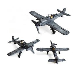 Kazi KY82005 82005 non  MÁY BAY CHIẾN ĐẤU bộ đồ chơi xếp lắp ráp ghép mô hình Century Military CENTURY MILITARY FW190 FIGHTER PLANE Quân Đội Thế Kỷ 299 khối