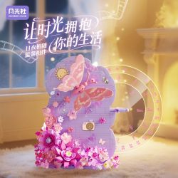 Gekkosha 804264 Xếp hình lắp ráp ghép mô hình Lịch Vạn Niên Hoa Tình Yêu: Hoa Cùng Bóng Bướm