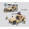 Kazi KY82004 82004 non  XE Ô TÔ VŨ TRANG bộ đồ chơi xếp lắp ráp ghép mô hình Century Military CENTURY MILITARY HUMMER Quân Đội Thế Kỷ 252 khối