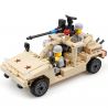 Kazi KY82004 82004 non  XE Ô TÔ VŨ TRANG bộ đồ chơi xếp lắp ráp ghép mô hình Century Military CENTURY MILITARY HUMMER Quân Đội Thế Kỷ 252 khối