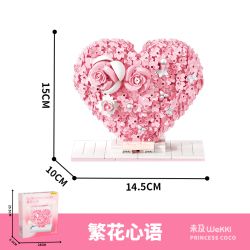 Wekki 517214 Xếp hình lắp ráp ghép mô hình Huayu: Lời nói chân thành của hoa