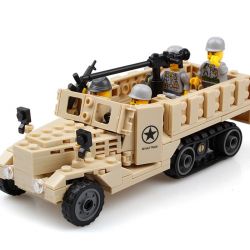 Kazi KY82003 82003 non  XE TẢI NỬA BÁNH XÍCH bộ đồ chơi xếp lắp ráp ghép mô hình Century Military CENTURY MILITARY M2 HALF TRACK Quân Đội Thế Kỷ 205 khối