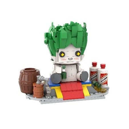 Amazing Brick AB51015 Xếp hình lắp ráp ghép mô hình Ông Baicai, người hùng rượu vang