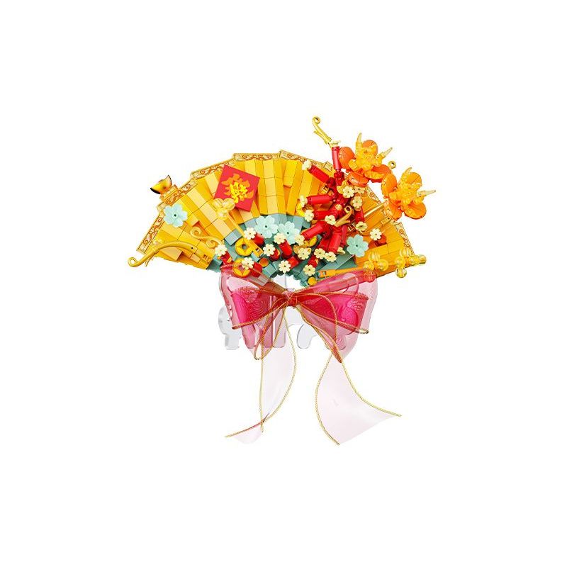 Gekkosha 802819 Xếp hình lắp ráp ghép mô hình Cầu nguyện với quạt hoa: Hát cho gió nghe xuân