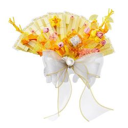 Gekkosha 802821 Xếp hình lắp ráp ghép mô hình Quạt hoa cầu nguyện: Fei Hua Ling Mai