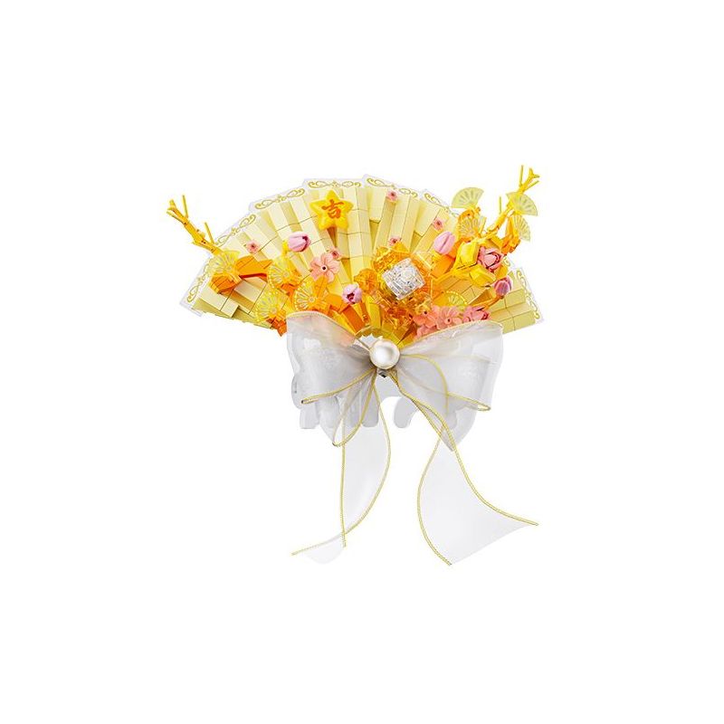 Gekkosha 802821 Xếp hình lắp ráp ghép mô hình Quạt hoa cầu nguyện: Fei Hua Ling Mai