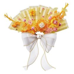 Gekkosha 802821 Xếp hình lắp ráp ghép mô hình Quạt hoa cầu nguyện: Fei Hua Ling Mai