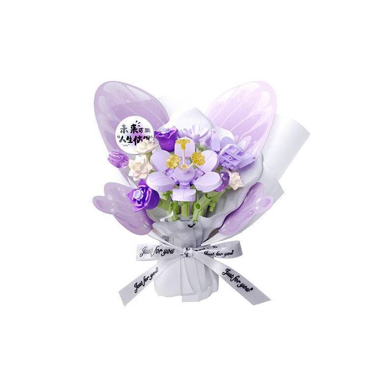 Gekkosha 802049 Xếp hình lắp ráp ghép mô hình Ngôn ngữ hoa bướm: Giấc mơ tím chuông gió