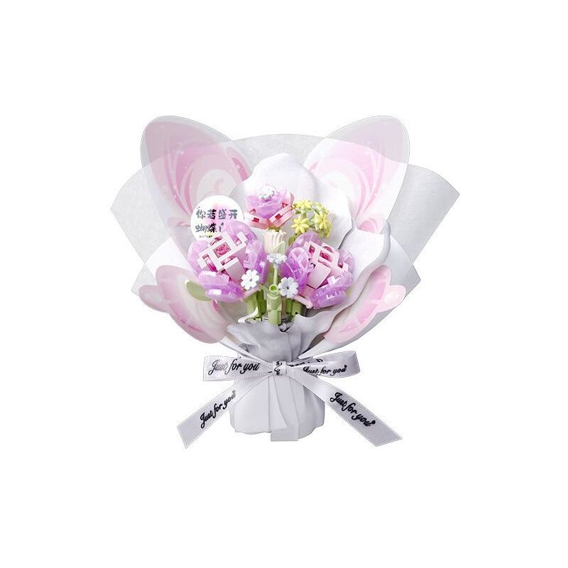 Gekkosha 802050 Xếp hình lắp ráp ghép mô hình Ngôn ngữ hoa bướm: Hồng vần hoa hồng