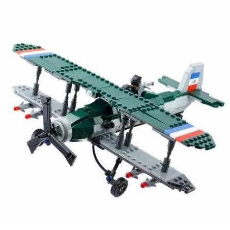 Kazi KY82002 82002 non  MÁY BAY CHIẾN ĐẤU bộ đồ chơi xếp lắp ráp ghép mô hình Century Military CENTURY MILITARY BRISTOL F.2B FIGHTER Quân Đội Thế Kỷ 402 khối