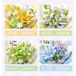 Gekkosha 802051 Xếp hình lắp ráp ghép mô hình Ngôn ngữ hoa bướm: Hoa cúc vàng Dương