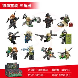 SEMBO 105169 Xếp hình lắp ráp ghép mô hình Hộp mù Delta Minifigure được tải lại lởm chởm