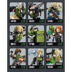 SEMBO 105169 Xếp hình lắp ráp ghép mô hình Hộp mù Delta Minifigure được tải lại lởm chởm