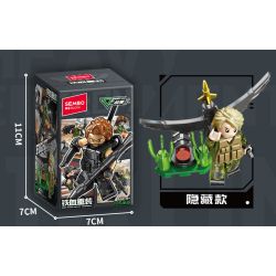 SEMBO 105169 Xếp hình lắp ráp ghép mô hình Hộp mù Delta Minifigure được tải lại lởm chởm