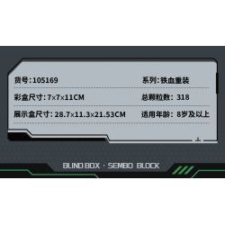 SEMBO 105169 Xếp hình lắp ráp ghép mô hình Hộp mù Delta Minifigure được tải lại lởm chởm