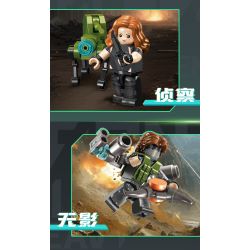 SEMBO 105169 Xếp hình lắp ráp ghép mô hình Hộp mù Delta Minifigure được tải lại lởm chởm