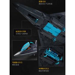 Keeppley 23048 Keeppley 23044 J-50 Xếp hình lắp ráp ghép mô hình Vũ khí quan trọng nhất của một cường quốc: Tiêm kích tàng hình thế hệ thứ sáu J-50 1:51