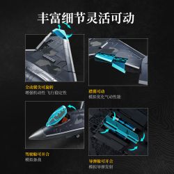 Keeppley 23048 Keeppley 23044 J-50 Xếp hình lắp ráp ghép mô hình Vũ khí quan trọng nhất của một cường quốc: Tiêm kích tàng hình thế hệ thứ sáu J-50 1:51