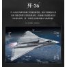 Keeppley 23047 J-36 Xếp hình lắp ráp ghép mô hình Vũ khí quan trọng nhất của cường quốc: Tiêm kích tàng hình thế hệ thứ sáu J-36