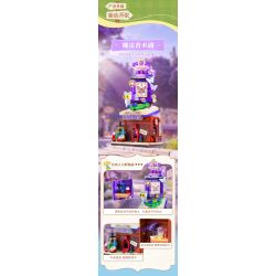 Keeppley K28050 Xếp hình lắp ráp ghép mô hình Khung cảnh đường phố đầy màu sắc Thị trấn cổ tích giả tưởng: Magic Perfume Pavilion
