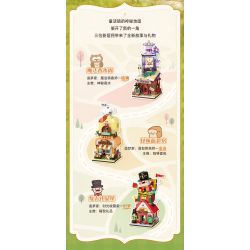 Keeppley K28051 Xếp hình lắp ráp ghép mô hình Khung cảnh đường phố đầy màu sắc Thị trấn cổ tích giả tưởng: Tiệm bánh kỳ lạ