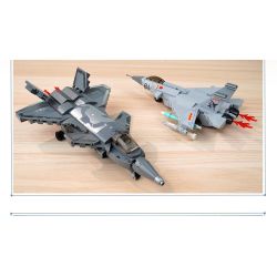 Keeppley 25008 Xếp hình lắp ráp ghép mô hình Thiết bị hạng nặng Hòa bình: Đội hình không quân 4 mẫu J-20 Weilong, J-15 Feisha, Yun-20 Kunpeng, Wuzhi-10 Thunderbolt