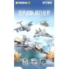 Keeppley 25008 Xếp hình lắp ráp ghép mô hình Thiết bị hạng nặng Hòa bình: Đội hình không quân 4 mẫu J-20 Weilong, J-15 Feisha, Yun-20 Kunpeng, Wuzhi-10 Thunderbolt