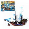 Kazi KY87011 87011 Xếp hình kiểu  PIRATES OF THE CARIBBEAN Armada Flagship Tàu Chiến Chống Hải Tặc 608 khối