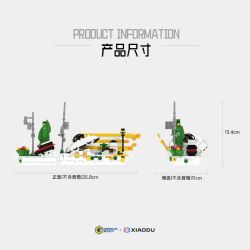 Gobricks B2025U Xếp hình lắp ráp ghép mô hình Loa thông minh Xiaodu VUI VẺ: Khi UFO rơi xuống