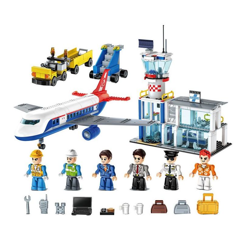 ZURU MAX 83167 Airport Xếp hình lắp ráp ghép mô hình SÂN BAY