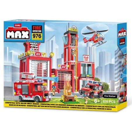 ZURU MAX 83165 Xếp hình lắp ráp ghép mô hình trạm cứu hỏa