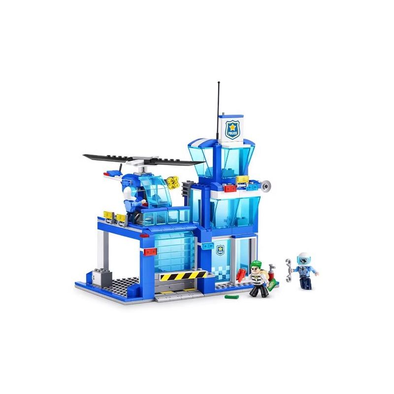 ZURU MAX 83163 Xếp hình lắp ráp ghép mô hình đồn cảnh sát