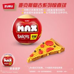 ZURU MAX 83186 Snacks Xếp hình lắp ráp ghép mô hình Quả bóng ăn nhẹ bất ngờ dành cho người sành ăn