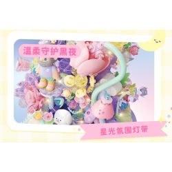 Gekkosha 803363 Xếp hình lắp ráp ghép mô hình Tìm kiếm cuộc phiêu lưu của kỳ lân giữa những bông hoa: Tiệc trà giữa những bông hoa Hộp nhạc