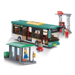 Kazi KY85014 85014 non  XE BUÝT LAI bộ đồ chơi xếp lắp ráp ghép mô hình City CITY BUS Thành Phố 341 khối