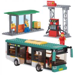 Kazi KY85014 85014 non  XE BUÝT LAI bộ đồ chơi xếp lắp ráp ghép mô hình City CITY BUS Thành Phố 341 khối