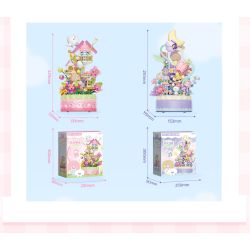 Gekkosha 803364 Xếp hình lắp ráp ghép mô hình Tìm kiếm cuộc phiêu lưu của kỳ lân giữa các loài hoa: Hộp nhạc khu vườn giấc mơ ngôi sao