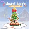 Gekkosha 803307 Xếp hình lắp ráp ghép mô hình Gia đình Sanrio: Hộp nhạc cây thông Noel mùa đông ấm áp