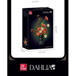 JIESTAR JJ9249 Dahlia Xếp hình lắp ráp ghép mô hình thược dược