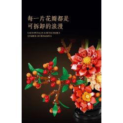 JIESTAR JJ9249 Dahlia Xếp hình lắp ráp ghép mô hình thược dược