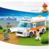 Kazi KY85010 85010 non  XE CỨU THƯƠNG bộ đồ chơi xếp lắp ráp ghép mô hình City CITY RESCUE AMBULANCE COPS Thành Phố 199 khối