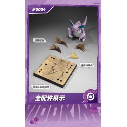 BLOKEES 74109 Xếp hình lắp ráp ghép mô hình Phiên bản Pokémon Miracle Nidoking