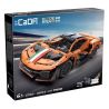 CaDA DoubleE C51310 Xếp hình lắp ráp ghép mô hình Xe thể thao bóng điên cuồng màu cam rực rỡ 1:14