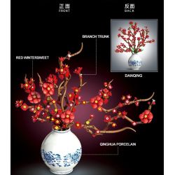 DK 3040 Black Knife Xếp hình lắp ráp ghép mô hình Mận sáp đỏ