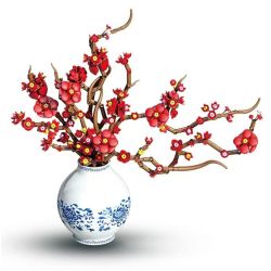 DK 3040 Black Knife Xếp hình lắp ráp ghép mô hình Mận sáp đỏ