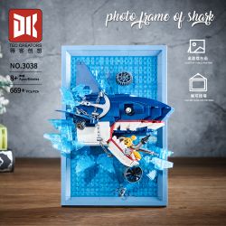 DK 3038 Photo Frame of Shark Xếp hình lắp ráp ghép mô hình Khung ảnh cá mập